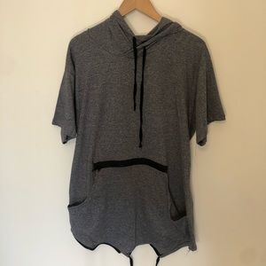 Grey Short sleeve (light) Hoodie.